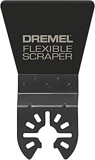 Dremel MM610 Oscillating Tool Flexible Scraper Blade, Ideal for Removal of Soft Materials - Universal Quick-Fit Interface Fits Bosch, Milwaukee, Makita, and Rockwell, Black