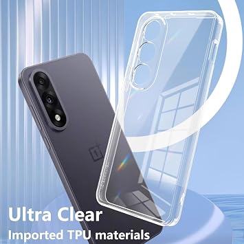 for OnePlus Nord CE5 Case Crystal Clear Soft Non-Yellowing Anti-Drop Slim Fit Transparent TPU Back Cover (Clear, Oneplus Nord CE5)
