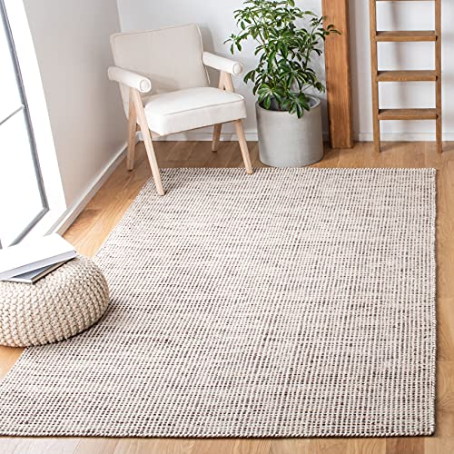 Tapete SAFAVIEH Vermont 4 x 6 ft, marrón e ivoire miniatura 1