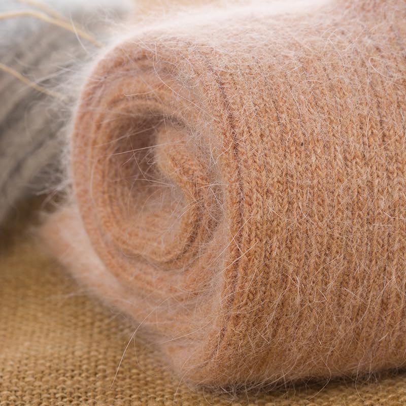 3 Pairs Wool Socks women's female Winter Warm Women Socks Super Thicker Sheep Wool Against Cold Snow Thermal Socks Soft (Color : Light blue, Size : 3pairs)