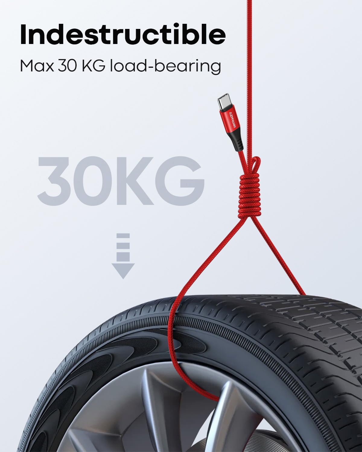 Cable USB C a USB C de 20 pies, cable USB C extralargo (USB 2.0, 60 W), cable trenzado de carga rápida tipo C a tipo C para iPhone 16 15 Pro Max MacBook iPad Samsung Galaxy S24 S23 Pixel Moto LG