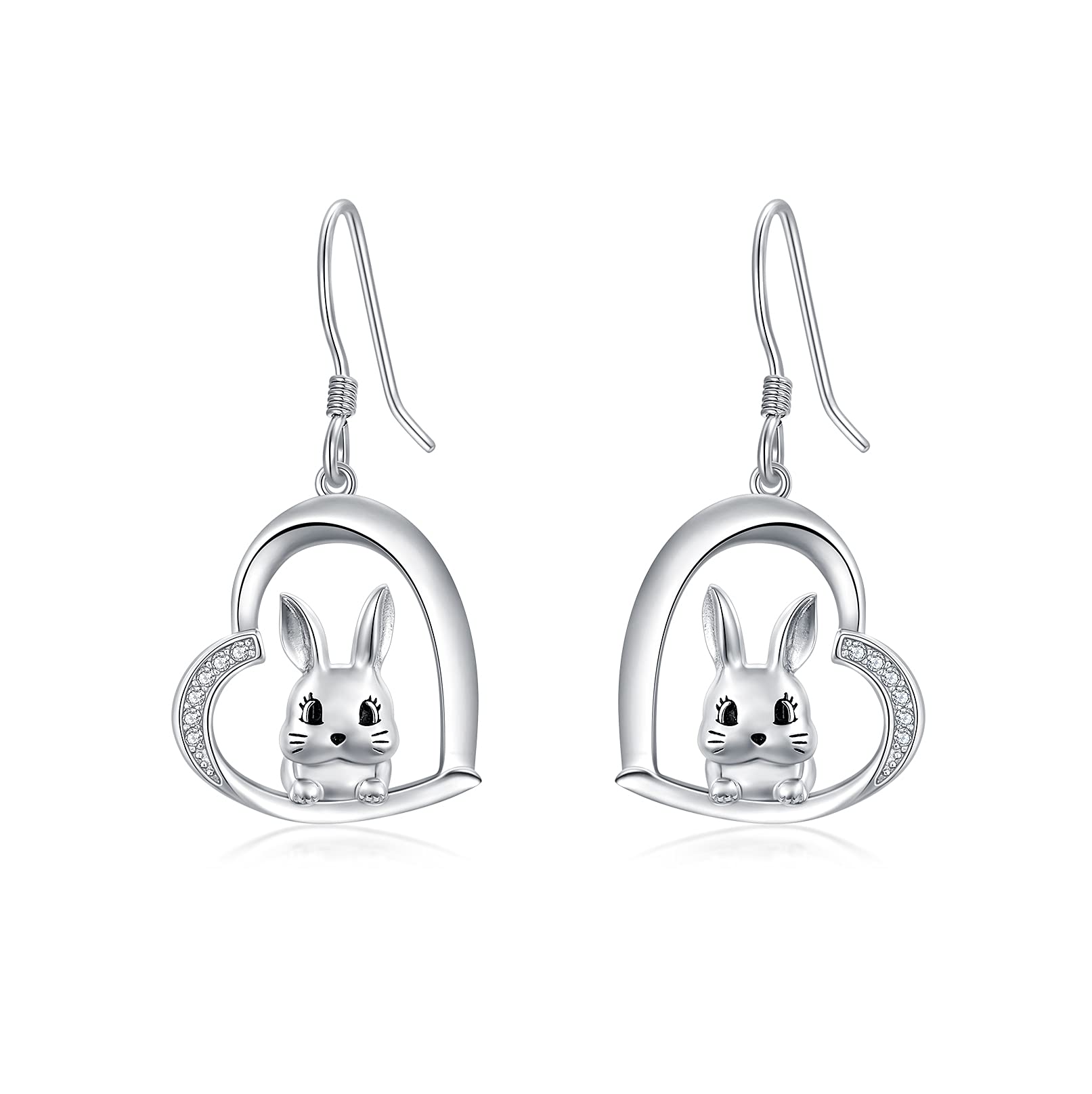 Dierenringen, 925 sterling zilver, luiaard, panda, koe