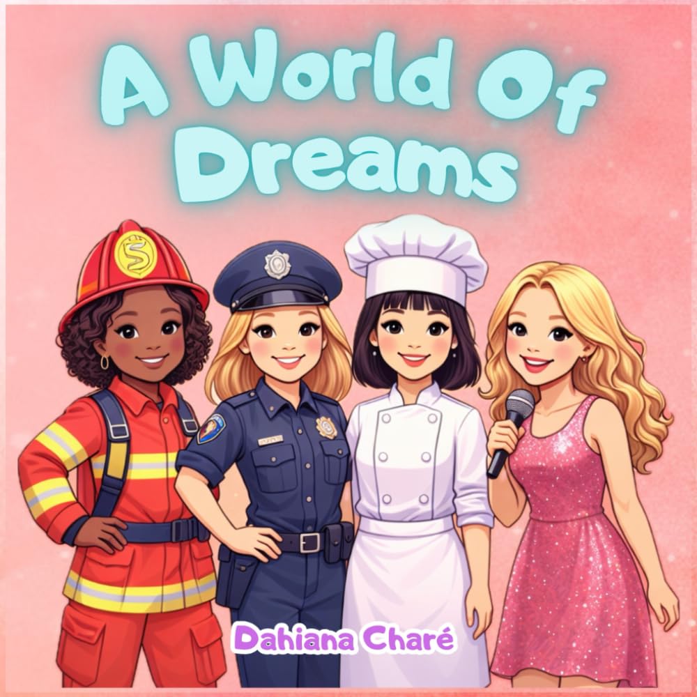 A World of Dreams: A Coloring Book for Girls Ages 8-12 About Friendship, Dreams, and Future Jobs (FourEver Explorers)