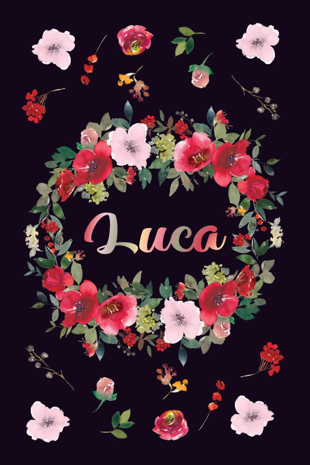INDIVIDUELLES JOURNAL FÜR LUCA: Schöne Personalisierte Mädchen & Frauen Namen Geschenkideen - Notizbuch A5 liniert