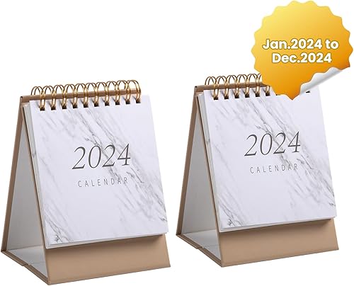 Calendario de escritorio pequeño 2024-2025, mini calendario de escritorio de julio de 2024 a diciembre de 2025, decoración de escritorio