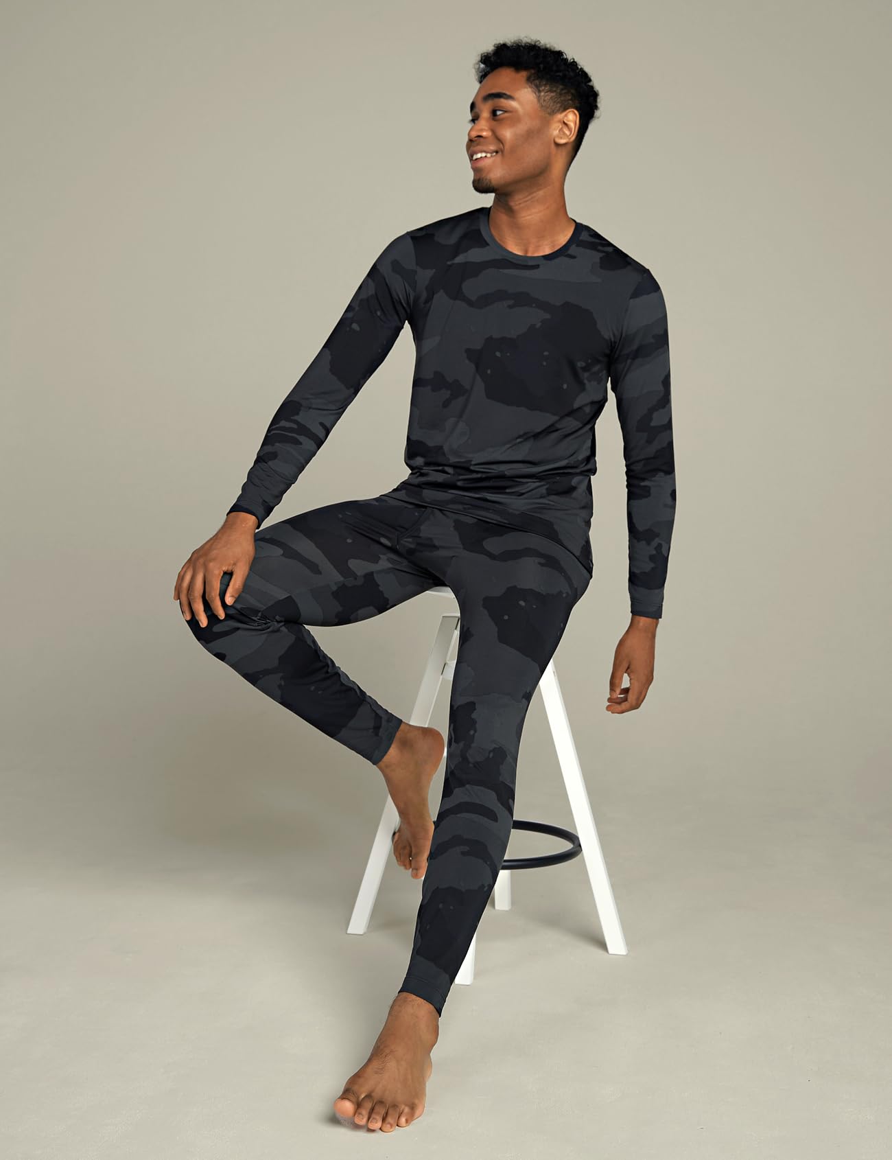 LAPASA Completo Termico Uomo in Pile Calzamaglie Termica & Maglie Termiche Set Sport Invernali Sci Snowboard Sport Running Trekking Caldo/più Caldo/Extra-Caldo М11