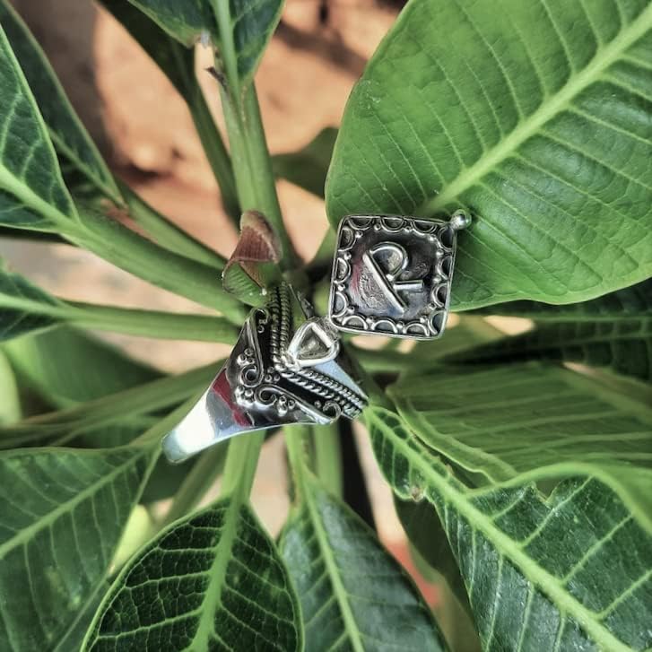 925 Silver Plated Poison Box Ring,Birthday Gifts, Pillbox Ring, Healing Crystal Ring, Boho Ring, Handmade Poison Ring, Openable Ring,Party Wear ring