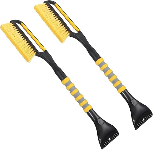 Miniatura 12 de Cepillo de nieve y rascador de hielo para parabrisas de automóvil, descongelador de ventana de 26.4 pulgadas para automóvil, SUV y camión, 1 paquete