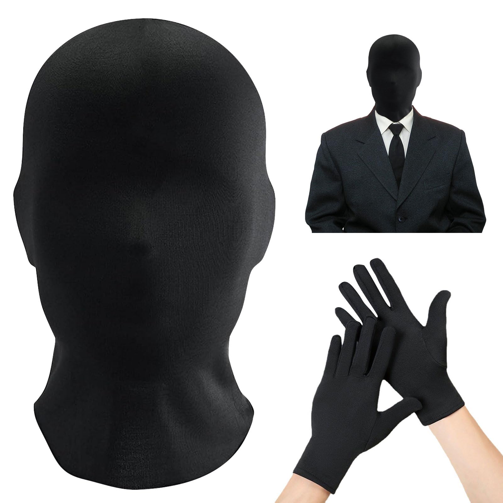 TECHEEL Vollgesichtsmaske Mit Handschuhen – 2 Stück, Spandex, Atmungsaktiv, Schwarz, Für Halloween, Cosplay & Mottopartys – Unisex & Elastisch TECHEEL Vollgesichtsmaske Mit Handschuhen – 2 Stück, Spandex, Atmungsaktiv, Schwarz, Für Halloween, Cosplay & Mottopartys – Unisex & Elastisch