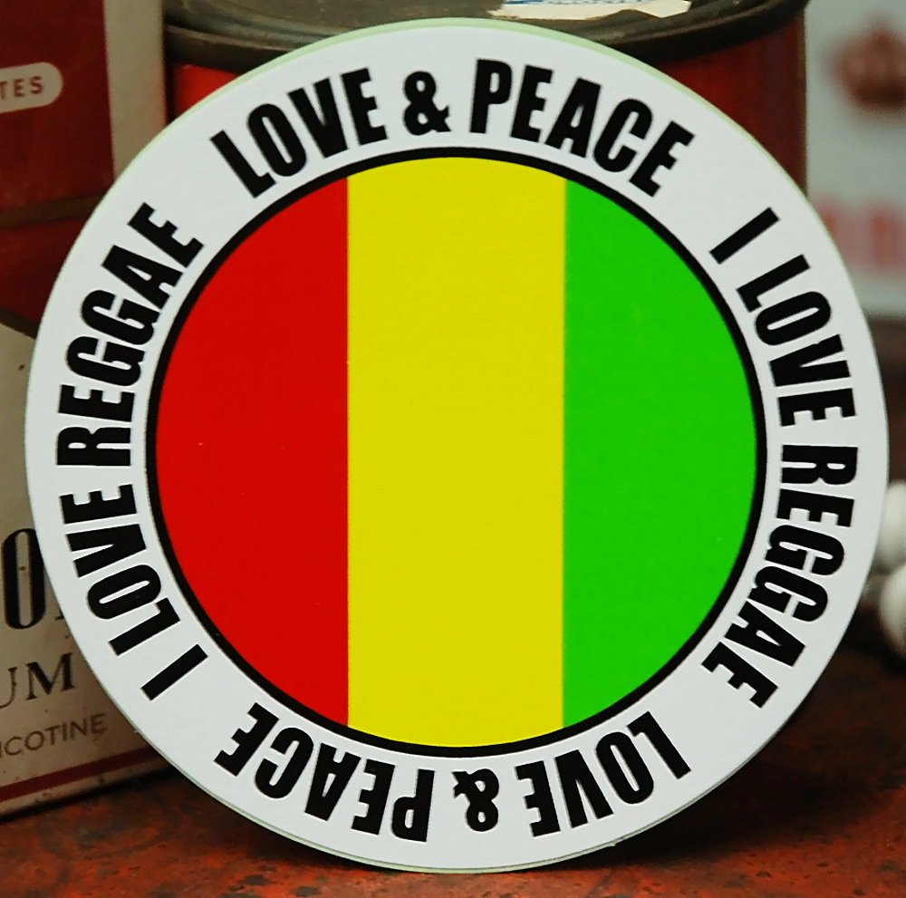 Amazon.co.jp: ラブアンドピース アイラブレゲエ ステッカー REGGAE