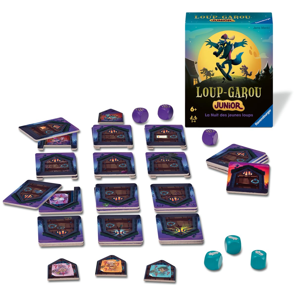 Loup-Garou Junior – Jeu D'ambiance Ravensburger – 2 à 6 Joueurs Dès 6 Ans – Avec Appli Gratuite