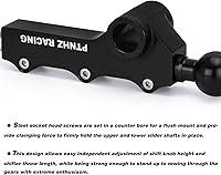 Vista 3 de Cambio corto ajustable doble para Subaru Impreza WRX Legacy Outback Negro