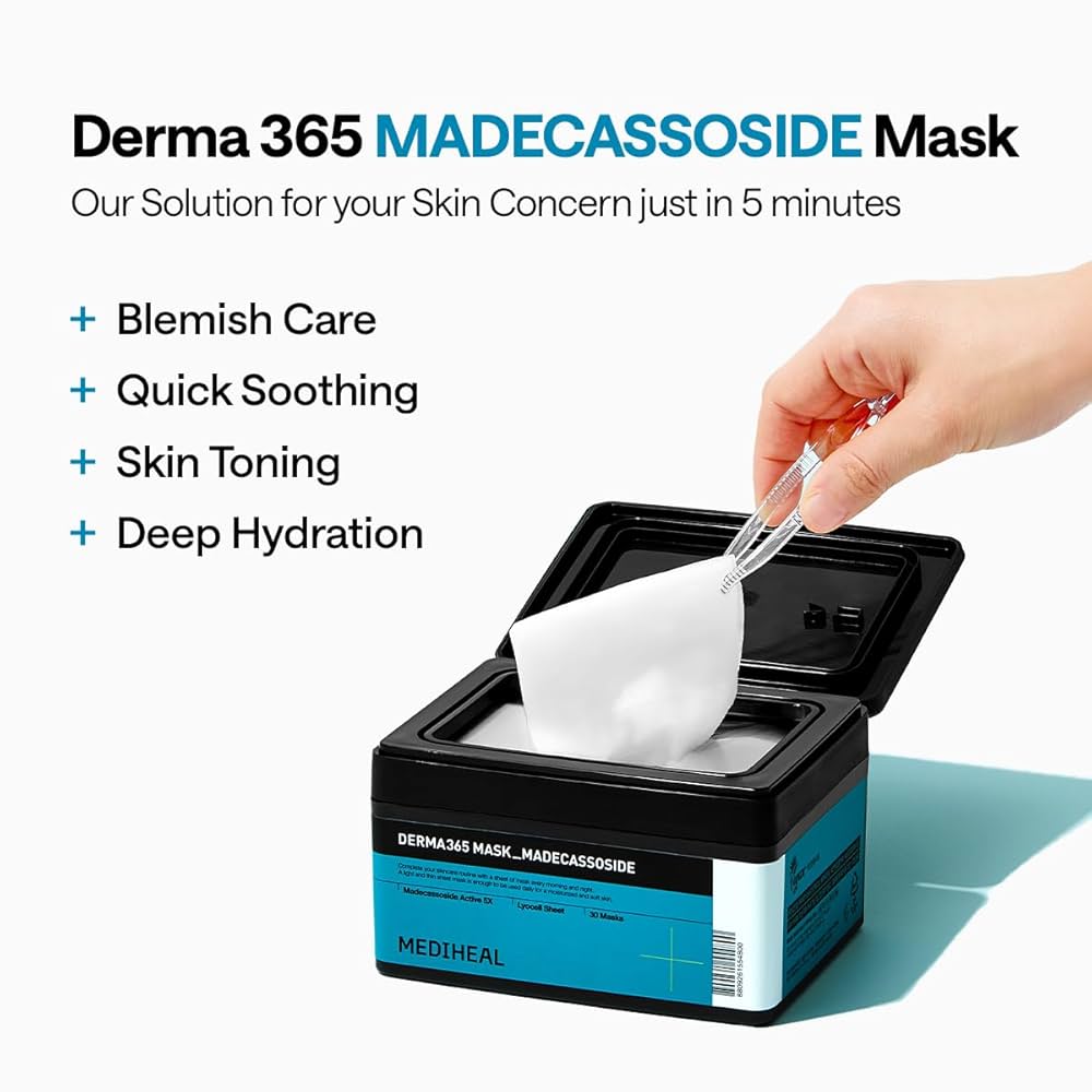 MEDIHEAL MADECASSOSIDE シートマスク　プランエス Madecassoside Essential Mask Blemish Repair – Mediheal US