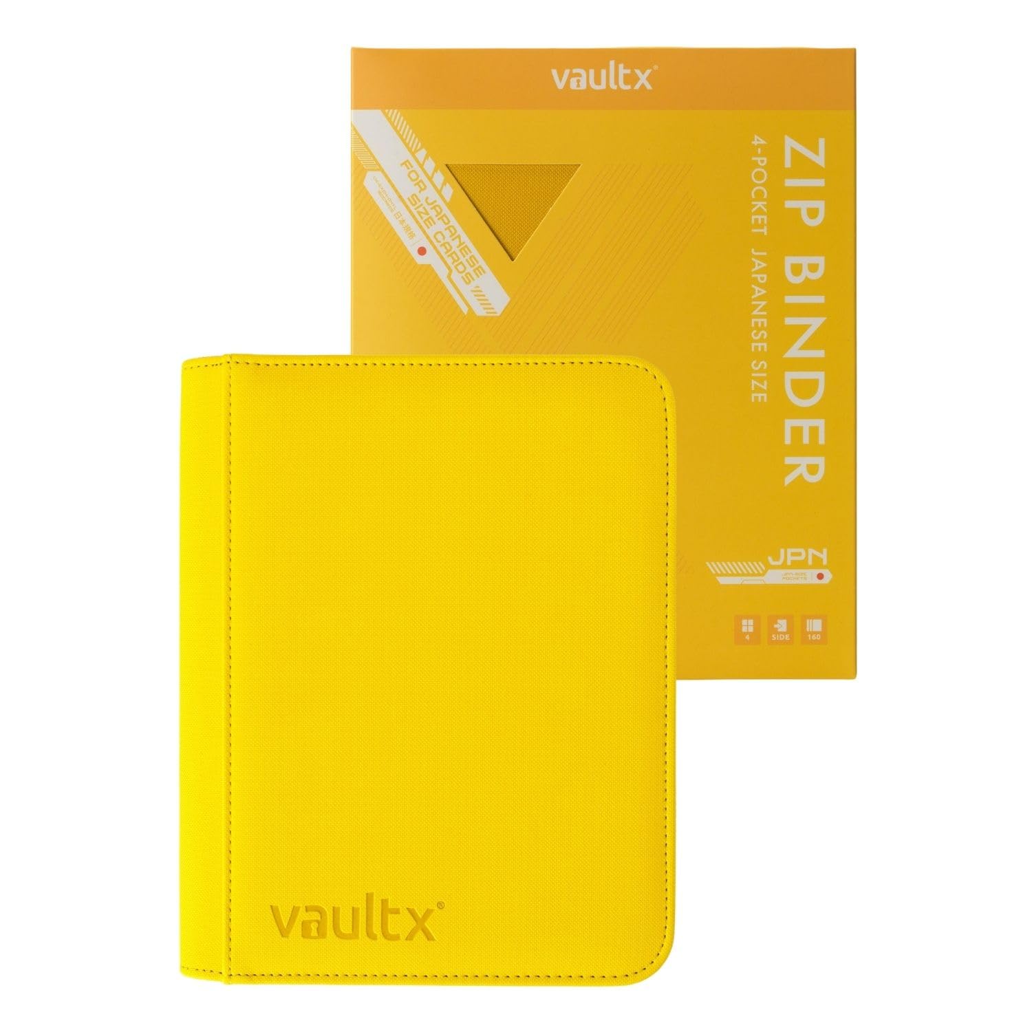 Vault X 4 Pocket Japanese Size Trading Card Binder 160 Cards (Yellow)