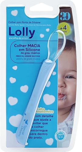Lolly Colher Ponta Silicone Special Azul