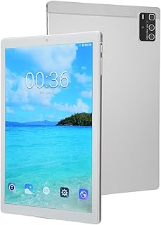 10.1 Inch Tablet Octa Core Processor 6GB RAM 128GB ROM, FHD Screen, 6000mAh Battery, 4G Network 5G WiFi, Night Reading Mode (Silver)