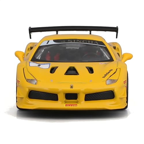 Miniatura 4 de Bburago B18-36306 43 Ferrari Racing 488 Challenge, Amarillo #1