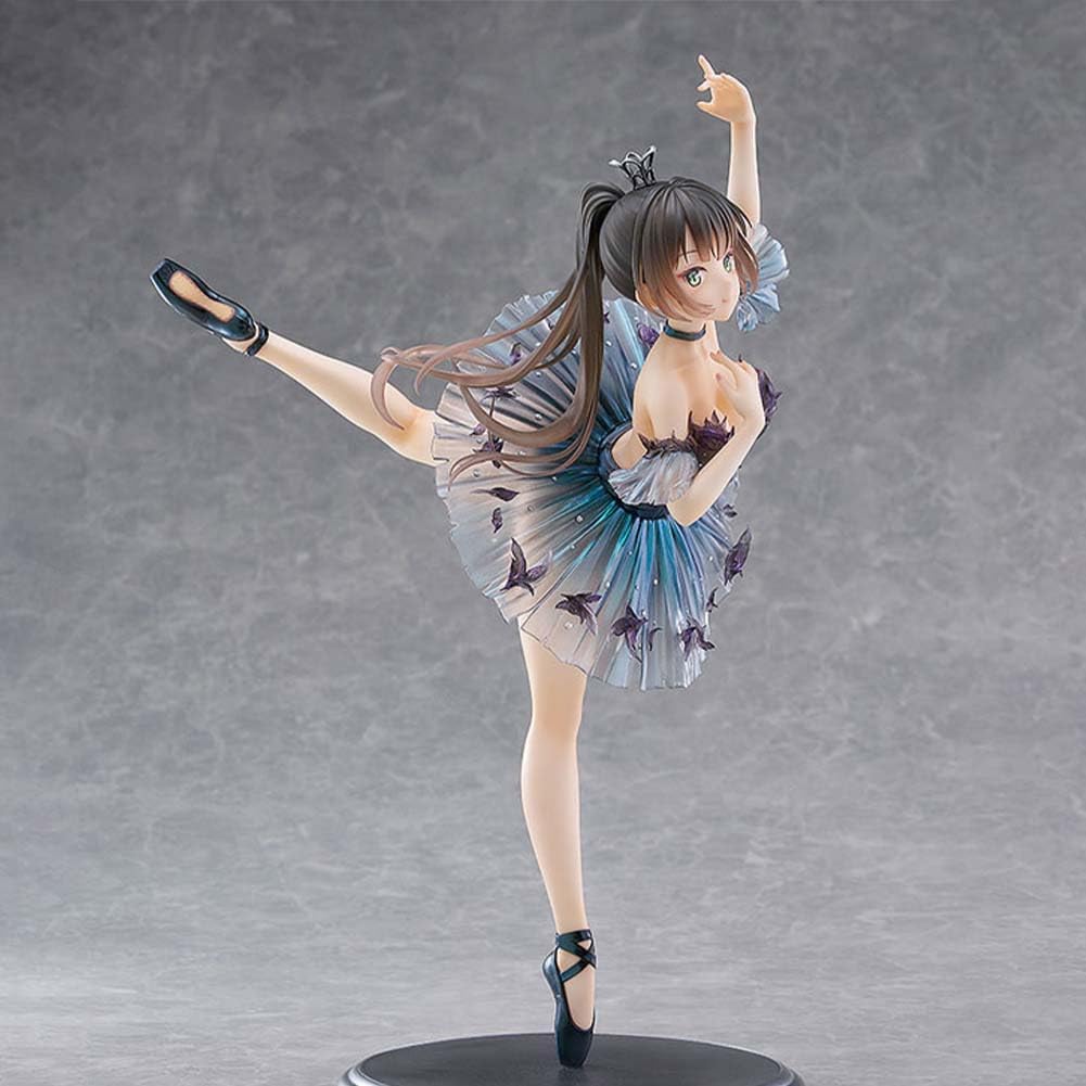 YLQANONG Black Swan Girl Figures Original Painting Chou Cinnamon Anime Girl Figure Illustration Anime Action Figurine 10.6IN