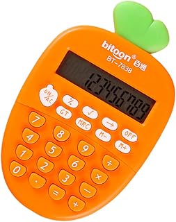 NUOBESTY Computador Para Niños Calculadora De Salário Mini Calculadora Calculadora Fofa Calculadora De Bolso Em Forma De Cenoura Calculadora Portátil Calculadora Eletrônica Presente De