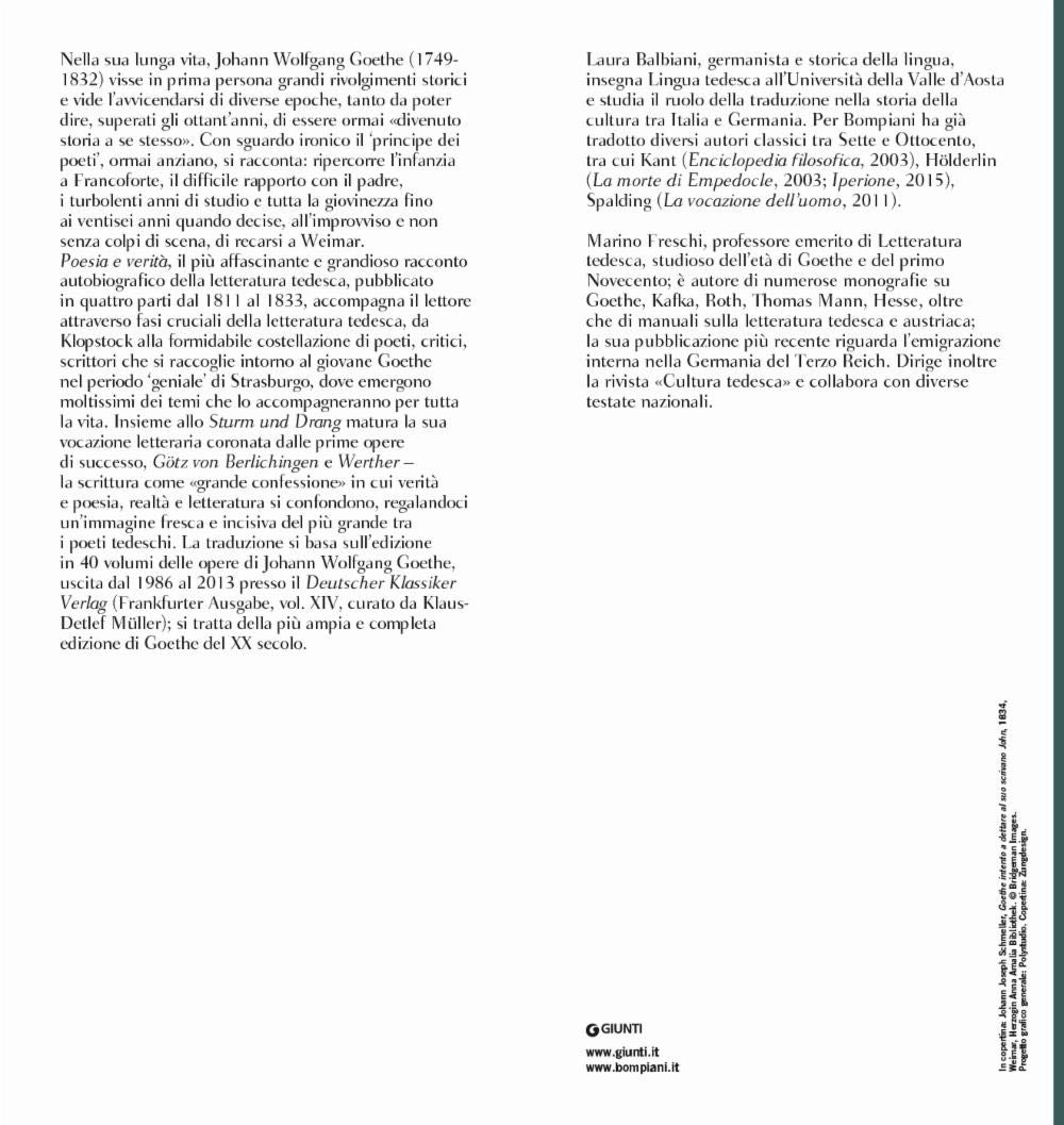 Poesia e verità. Testo tedesco a fronte