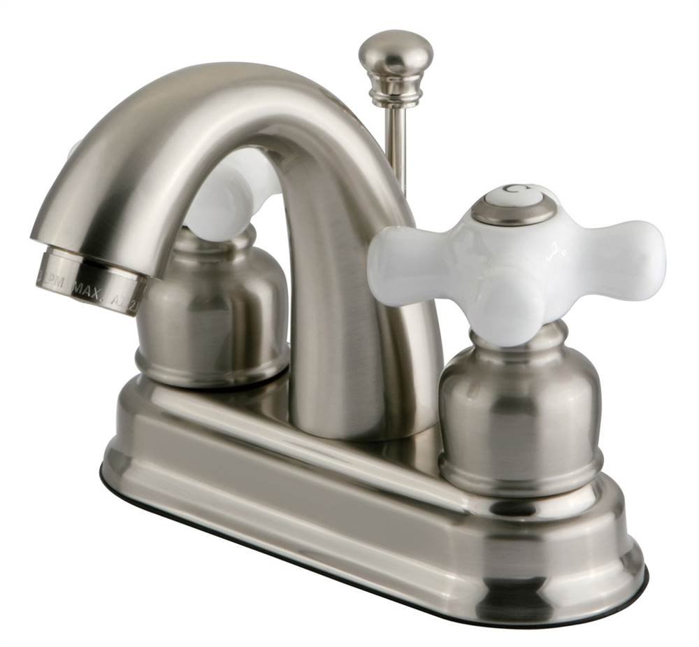 Kingston Brass KB5618PX Restorasyon 10 cm Merkez Seti Tuvalet Musluğu, Saten Nikel