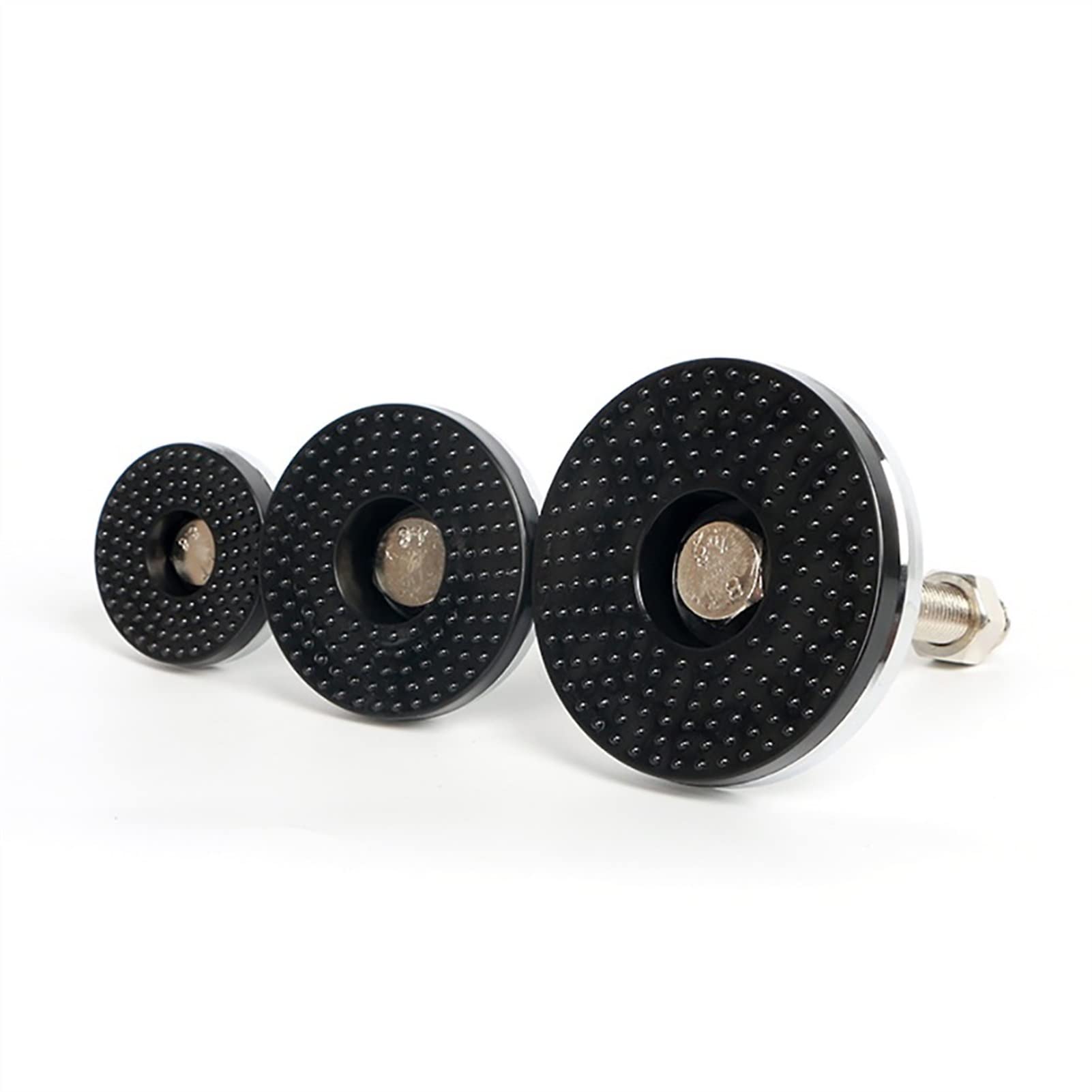 4 patas niveladoras ajustables for muebles. | Patas roscadas de acero al carbono de alta resistencia con parte inferior acolchada de goma, rosca M16