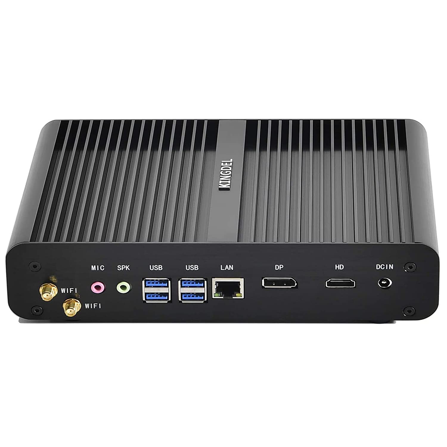KINGDEL NC860 Mini PC sin Ventilador, Potente computadora pequeña con i7 11th generación CPU, Barebone, 4K: 4096x2304, HD, DP, Gigabit Ethernet, Wi-Fi6E(Gig+)+BT 5.2,