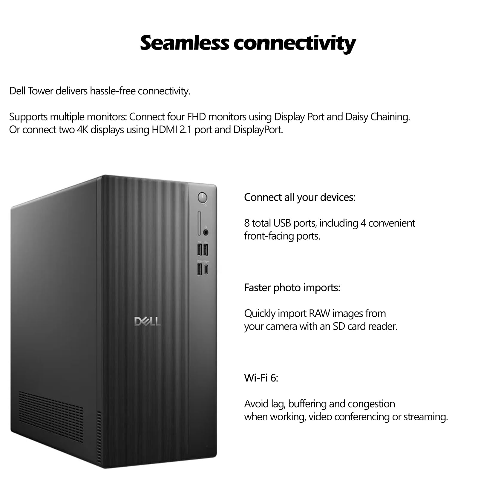 Amazon.com: Dell ECT1250 Slim Tower Desktop(2025) - Intel Core