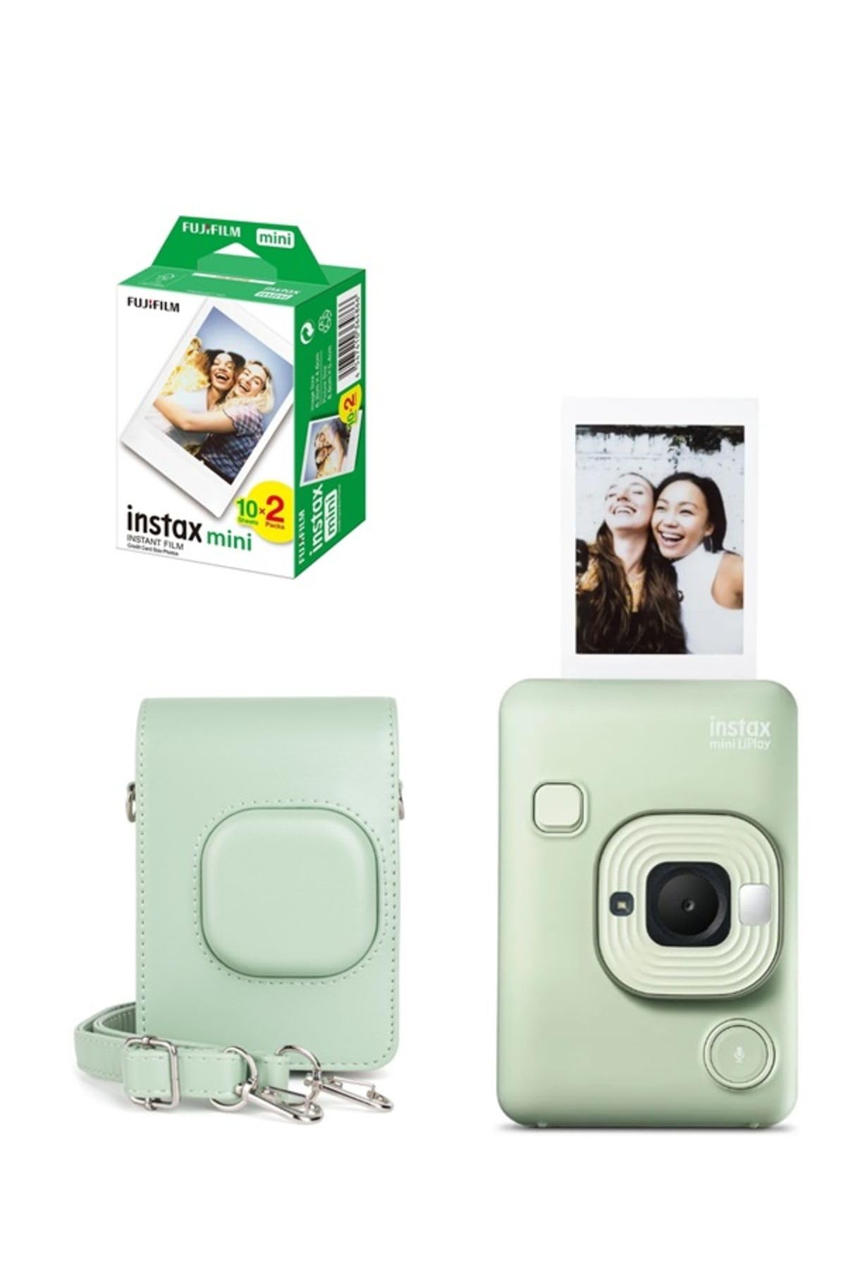 Fujifilm Instax Mini Liplay Hybrid Matcha Green Fotoğraf Makinesi