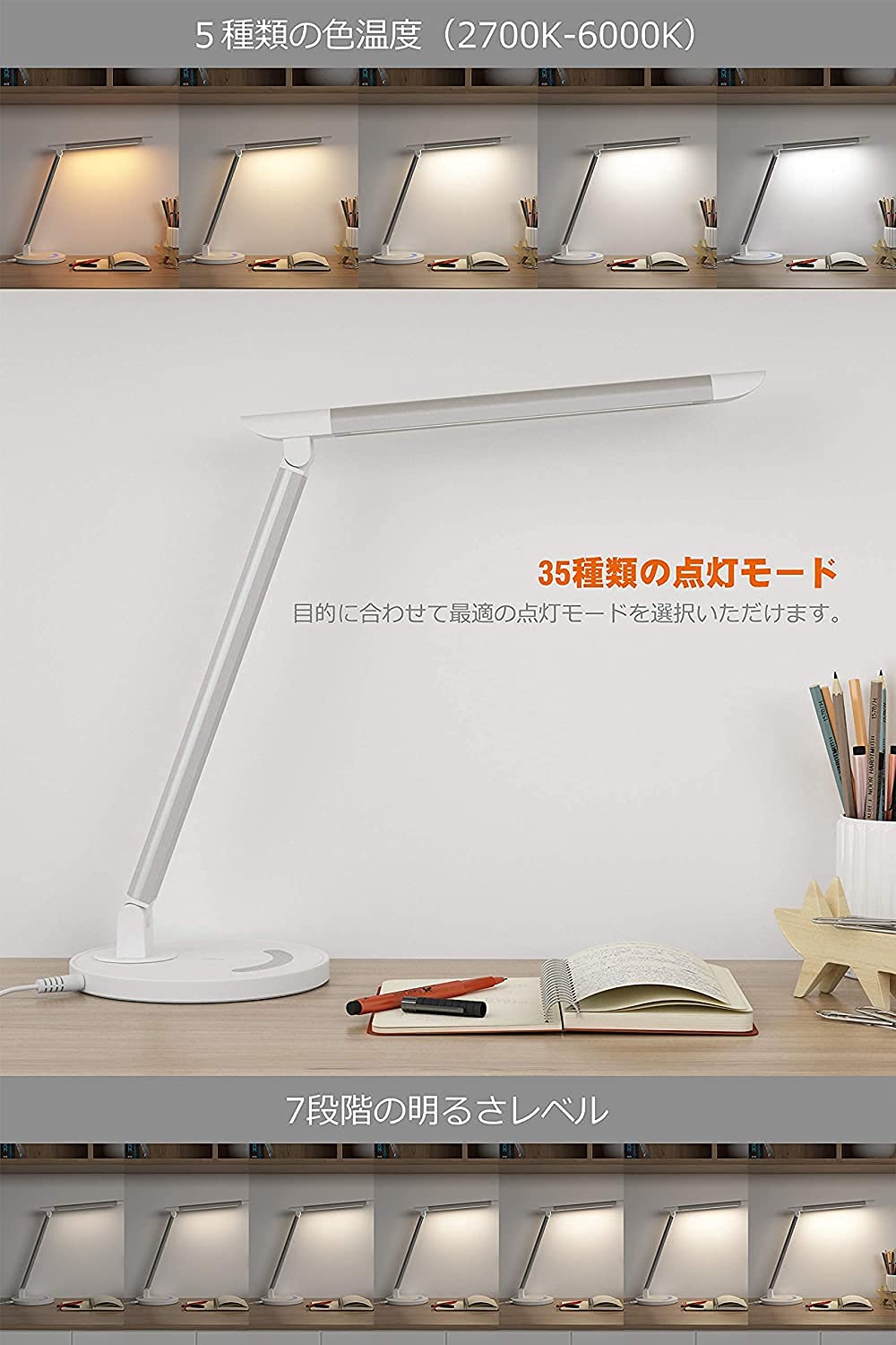 Amazon.co.jp: デスクライト LED 目に優しい 電気スタンド