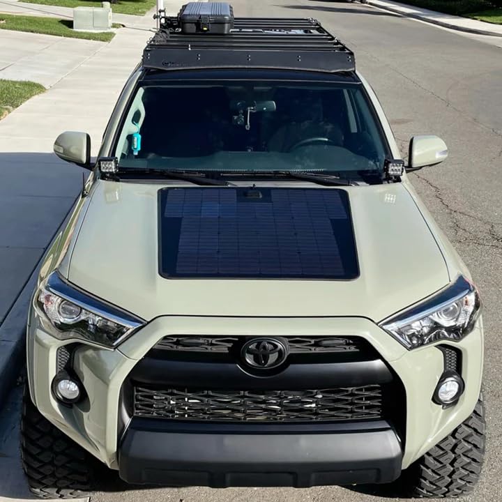 Lensun 100W 12V Hood Flexible Solar Panel for Toyota 4Runner 4th & 5th Gen (2003-2024) - Off Grid...