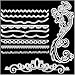 Metal Cutting Dies Cut Stencils for DIY Scrapbooking Photo Album Decorative Embossing DIY Paper Cards Lace Flower Crown Edges Mould Template(Dies 20)