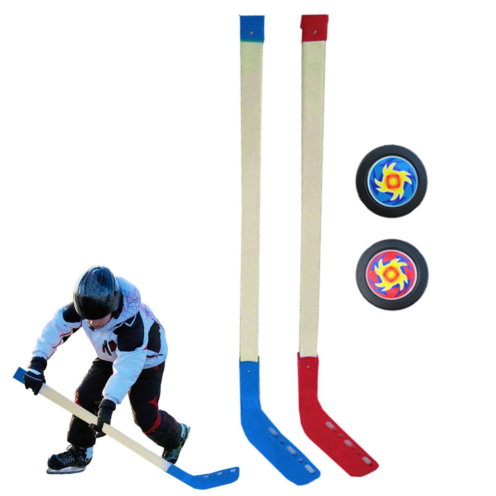 Mazza Da Hockey Su Prato | Mazza Da Hockey Su Prato Bambini | Mazza Da Hockey Su Ghiaccio | Mazza Da Hockey Professionale | Street Hockey Sticks | Bastone Da Hockey Su Ghiaccio, Con 2 Pucks