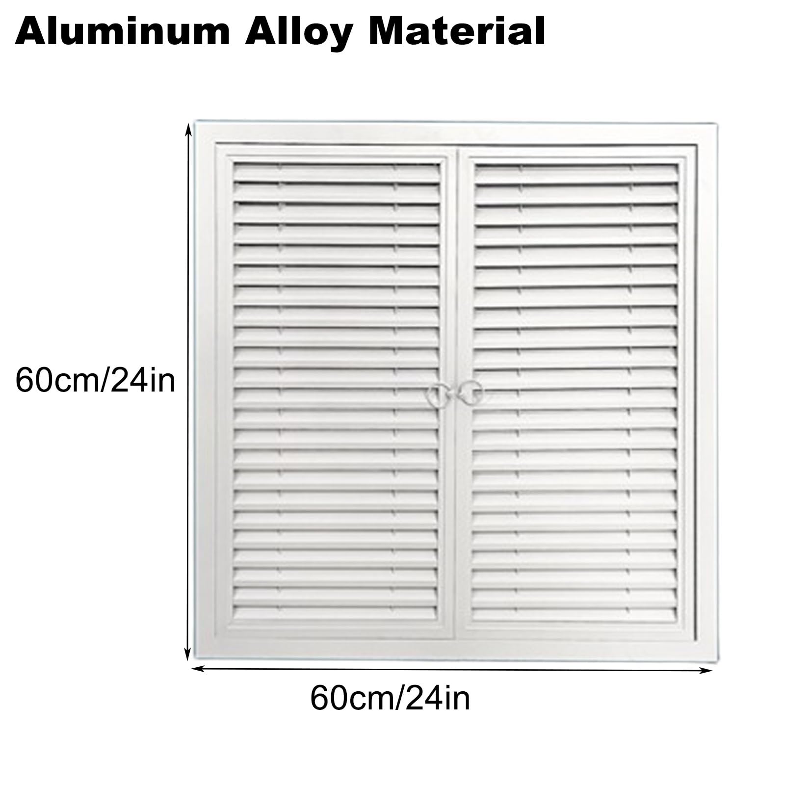 Osłona Grzejnika ze Stopu Aluminium, Metalowa Osłona Grzejnika, Przełącznik Magnetyczny, Wzór Żaluzji Weneckich, Dekoracja Domu, Ukryte Rury, Odpowiednia do Hoteli(60x60x3cm/24x24x1.2in)