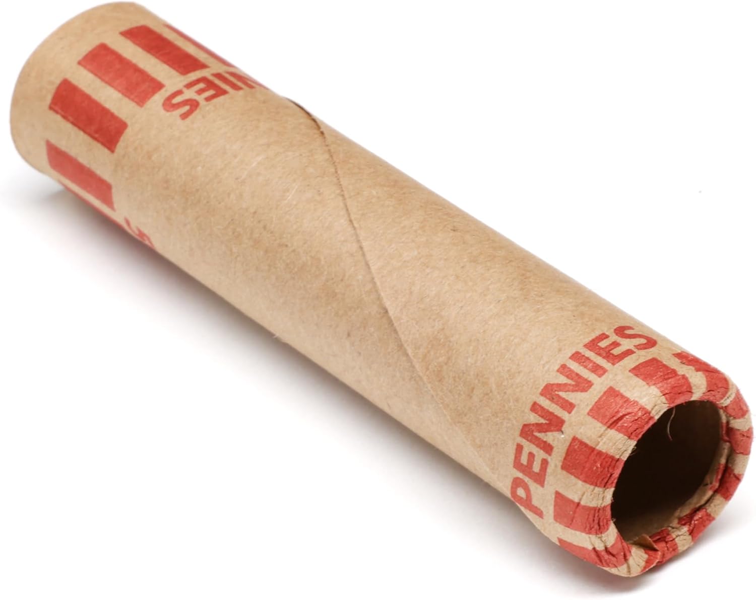 Huron Crimped Penny Coin Wrapper, 50 Cent Roll Red (1000 pcs)