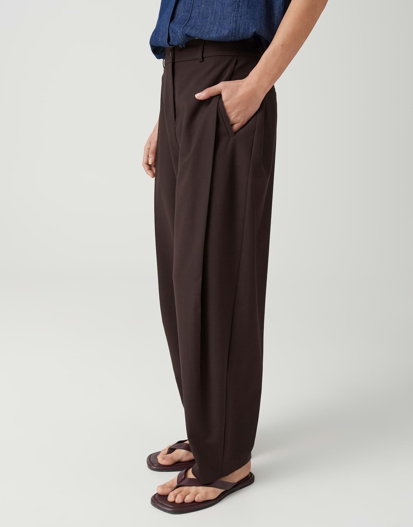 OPUS Damen City Pants | MYHI Relaxed City Pants aus nachhaltigem BCI Cotton Mix