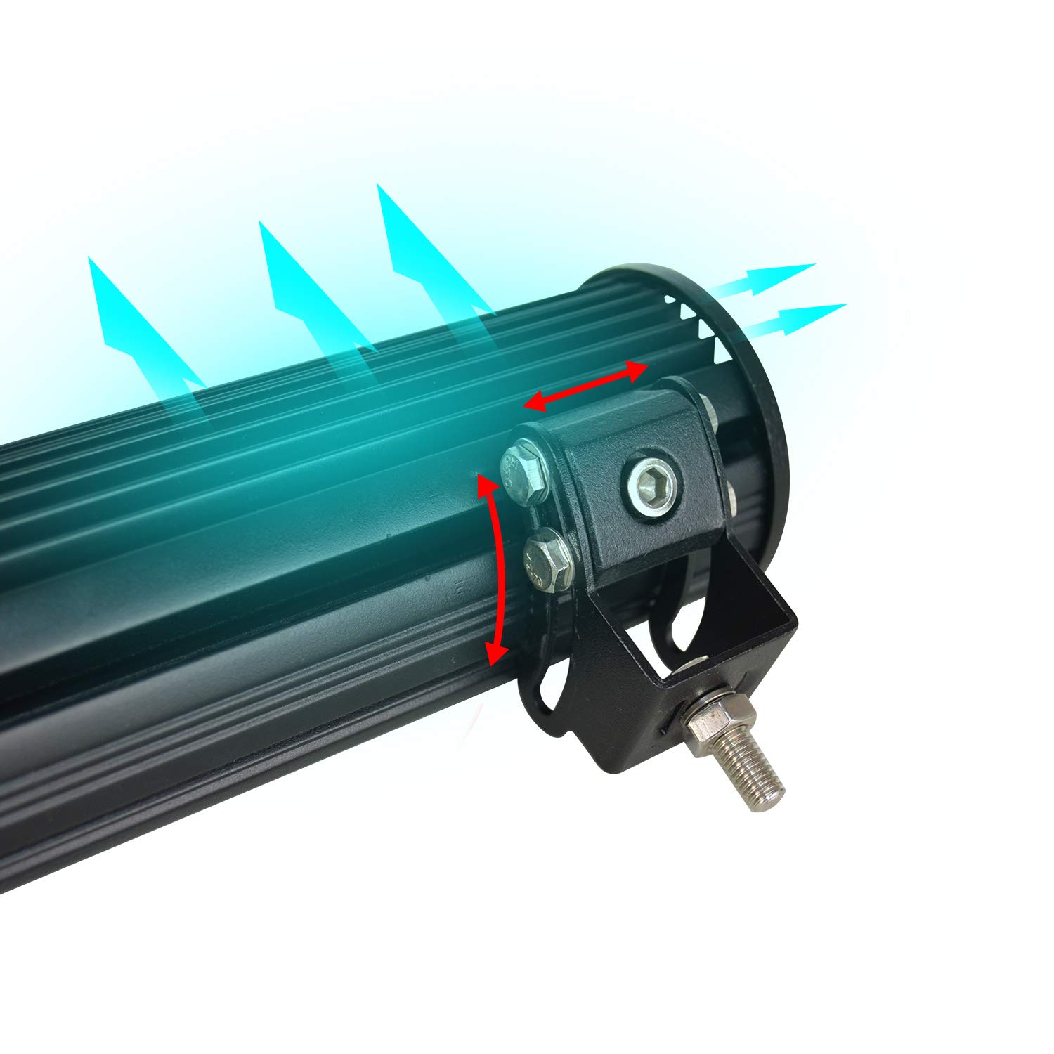 SKYWORLD 20 Zoll LED Arbeitsscheinwerfer Bar – 126W, IP67 Wasserdicht, Mit Kennzeichenhalterung Für Offroad, Jeep & LKW