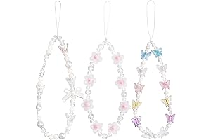 3 Pcs Beaded Jewelry Charm Strap for Phone