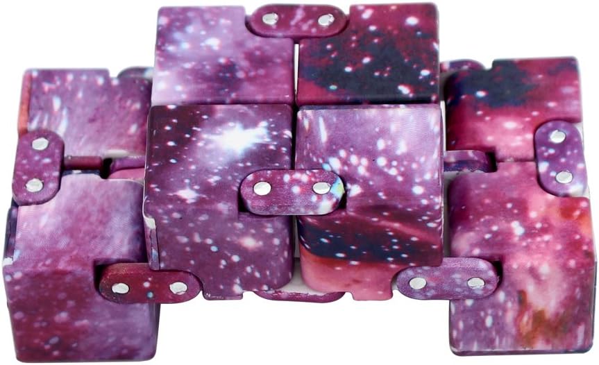 Infinity Cube Fidget Cube Toy for Adults & Kids Relieve Stress & Anxiety Cool Hand Fidget Stress Toy, Killing Time Fidget Finger Toys Infinite Cube, Starry Series, Style 3