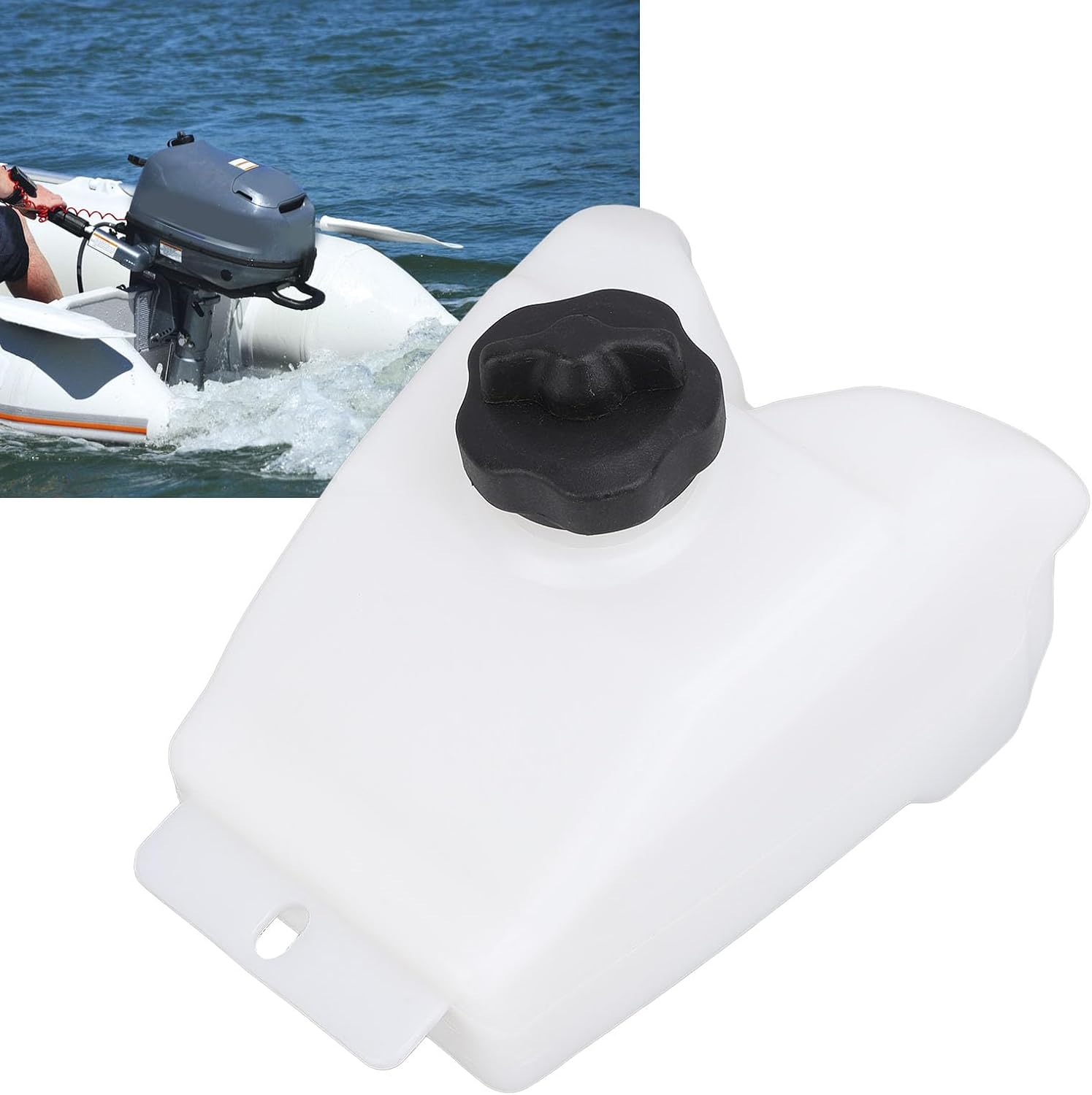 Qqmora Outboard Fuel Tank Gas Boat Marine Premium ABS Fuel Storage Solution for Tohatsu Outboard 2.5 3.5 2 Stroke Engine 309700103