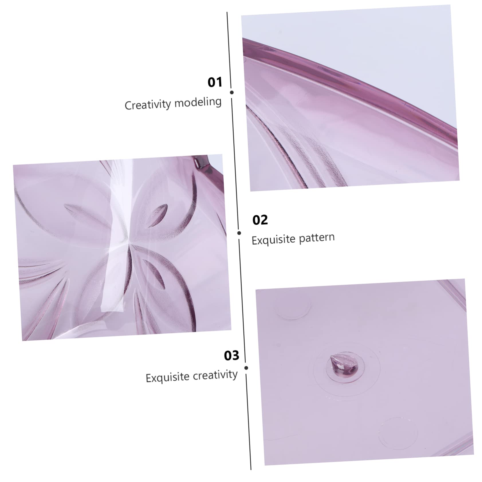 STOBAZA Pcs Storage Tray for Fruit Snacks Candy Storage Plate Household Snack Tray Home Decor