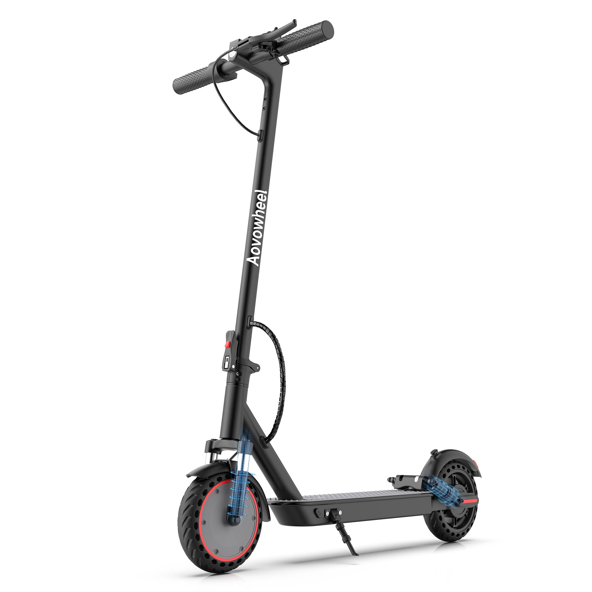 Electric Scooter Adults 8 5 Foldable Solid Tires E Scooter with Dual Suspension 16 Mph 350W Motor Kick