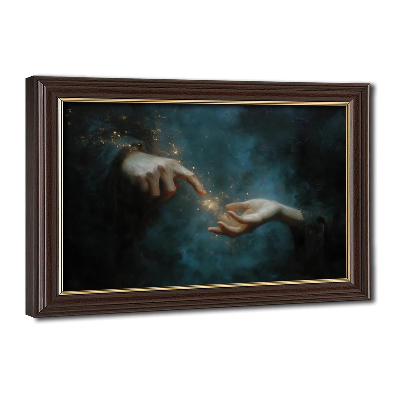 Bareronor Turquoise Magic Touch Canvas Poster Bedroom Decor Landscape Office Room Decor Gift 20" L X 30" W