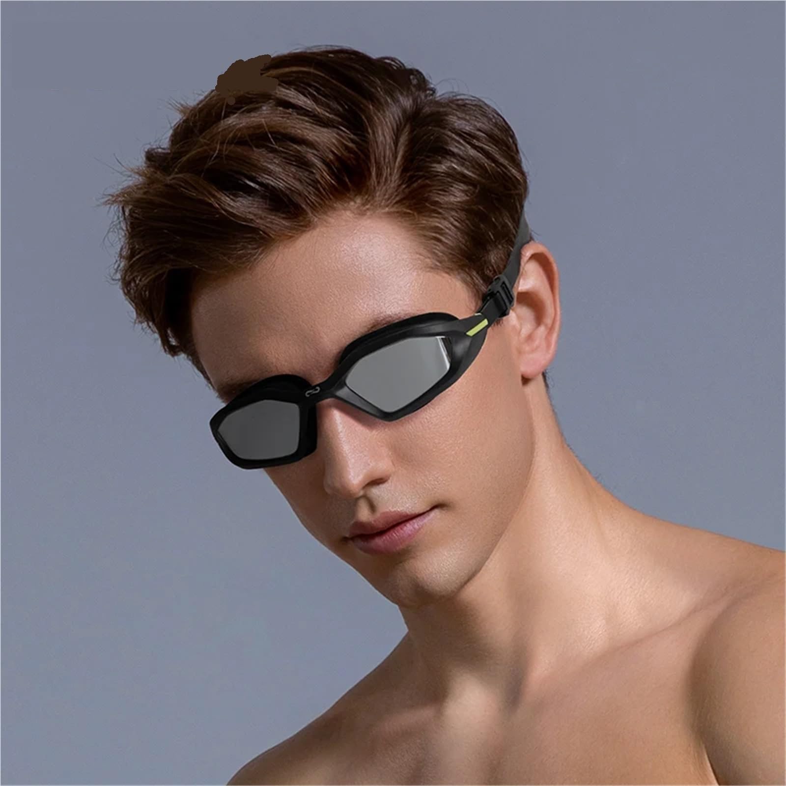 JUANYAO Schwimmbrille Professionelle Weibliche Schwimmbrille Galvanisieren Schwimmbrille Anti Fog Einstellbar Erwachsene Schwimmen Brillen Männer Für Schwimmen(Black)