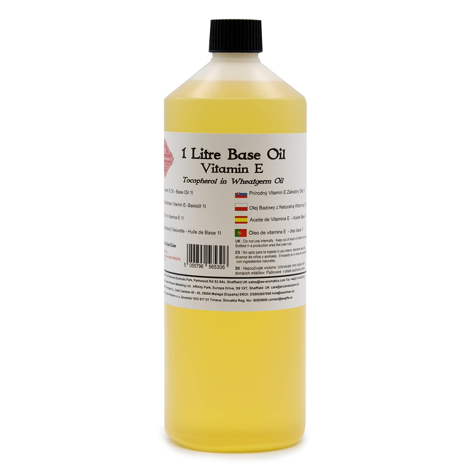 Ancient Wisdom Natural Vitamin E Oil - 1 Litre