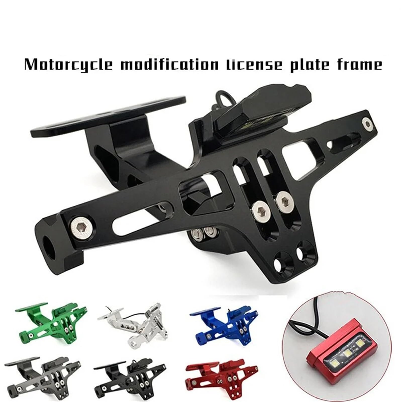 Portamatriculas Moto Soporte para Matrícula Motocicleta