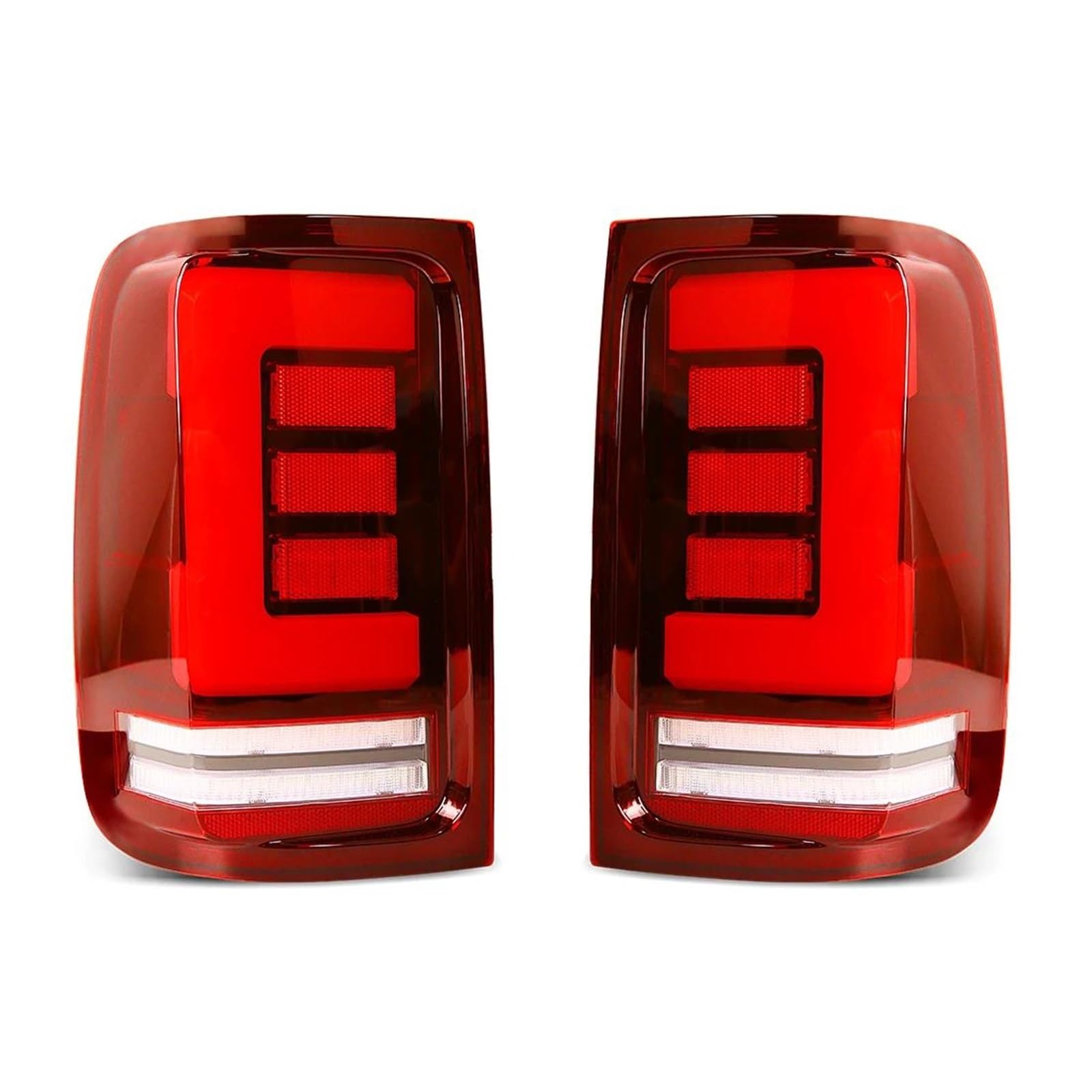 Luz Trasera Luces Traseras Para VW Para Amarok V6 (2008-2022) LED: Intermitente, Luz De Freno, Posición, Marcha Atrás, 12V(Red shell)