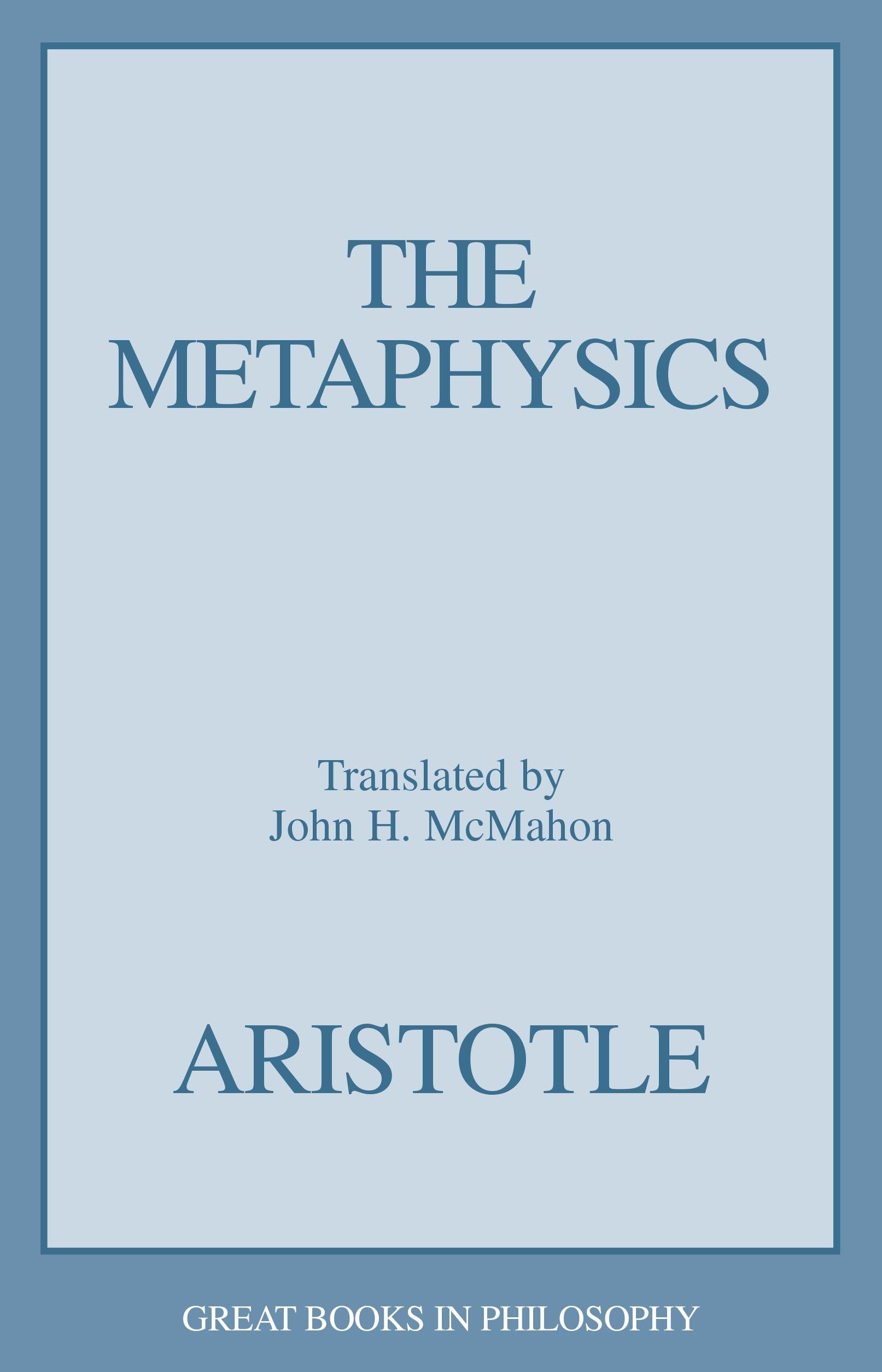 The Metaphysics (Great Books in Philosophy)