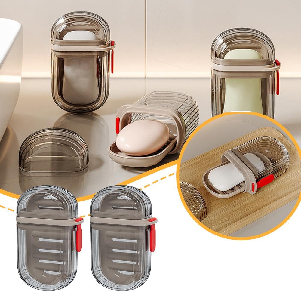 Acquista Scatola per sapone in plasticaScatola per sapone a doppio drenaggioQuadrata con coperchioScatole per sapone portatili da viaggio sigillate a prova di perdite in Italia a partire da 1.7