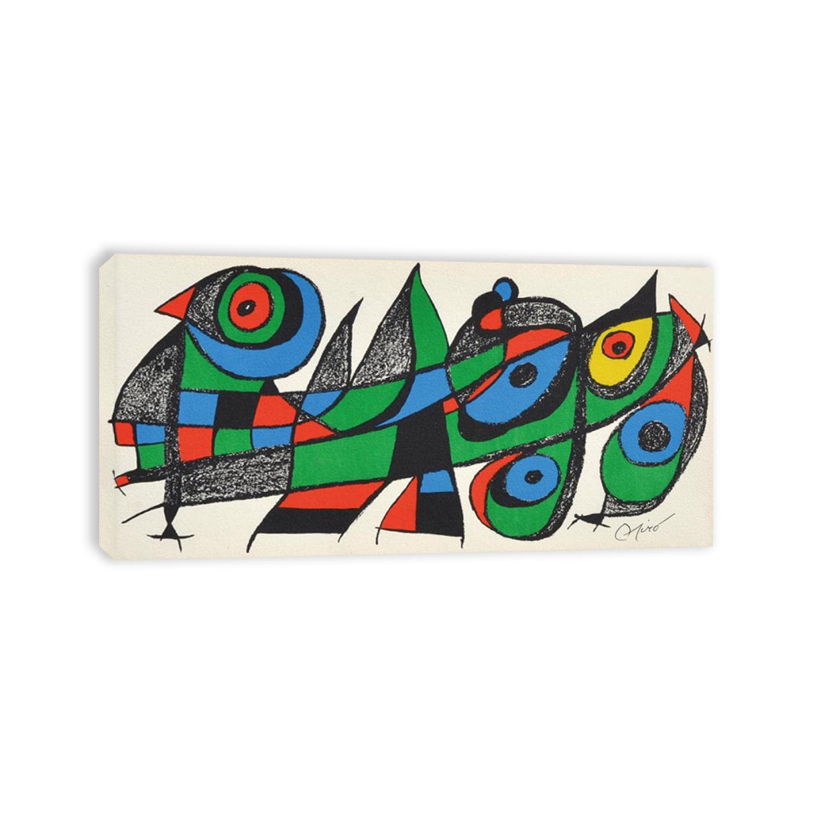 Słynny obraz "Japonia"autorstwa Joana Miro wydruk na płótnie plakat i nadruki. Reprodukcja gotowa do powieszenia surrealizm sztuka ścienna do salonu obrazy dekoracyjne 30 x 60 cm oprawione